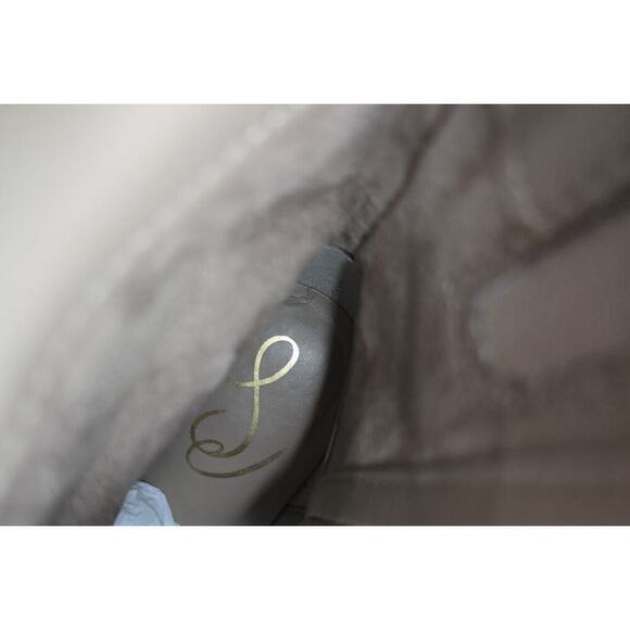 SAM EDELMAN JAYE PLATFORM ANKLE BOOTS HEELS TAUPE SUEDE WOMEN'S SZ 7. 5 B - Picture 10 of 11